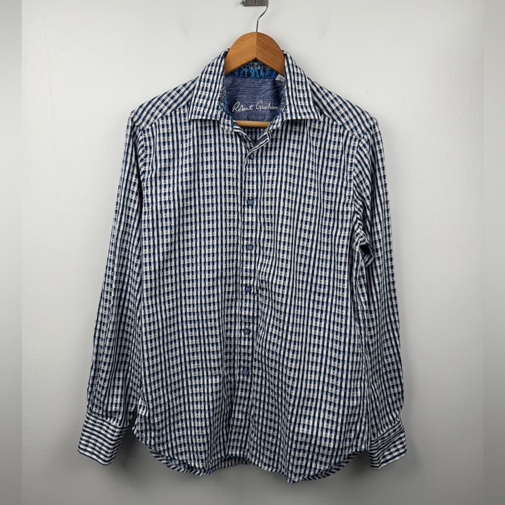 Robert Graham Men Classic Fit Plaid Button Down Shirt Size Small